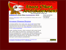 Tablet Screenshot of joulukalenteri.ilmatar.net